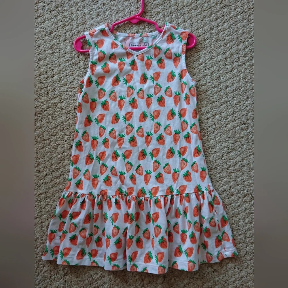 Duffield Lane Girls Layla Dress in Strawberry Fields size 5/6